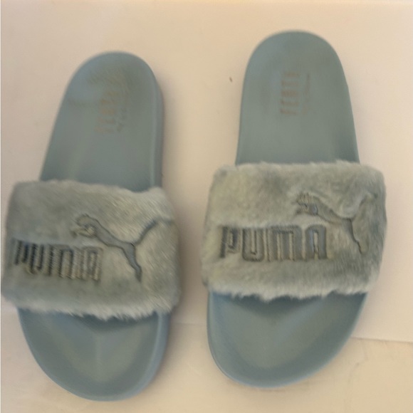 Puma Shoes - Puma Fenty Faux Fur Slides